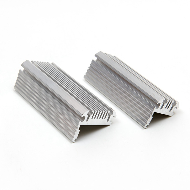 Industrial Sandblast Aluminium Channel Profiles Silver for Heat Sinks Profiles