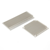 Industrial Sandblast Aluminium Channel Profiles Silver for Heat Sinks Profiles