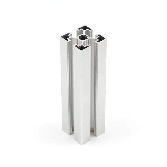 6063 T5 Structural Extrusion Square Silver Slot T Anodized Aluminum Profile