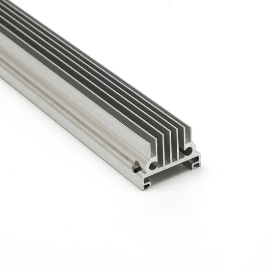 6063 T5 Silvery Industry Machines LED Heatsink Aluminum Profile